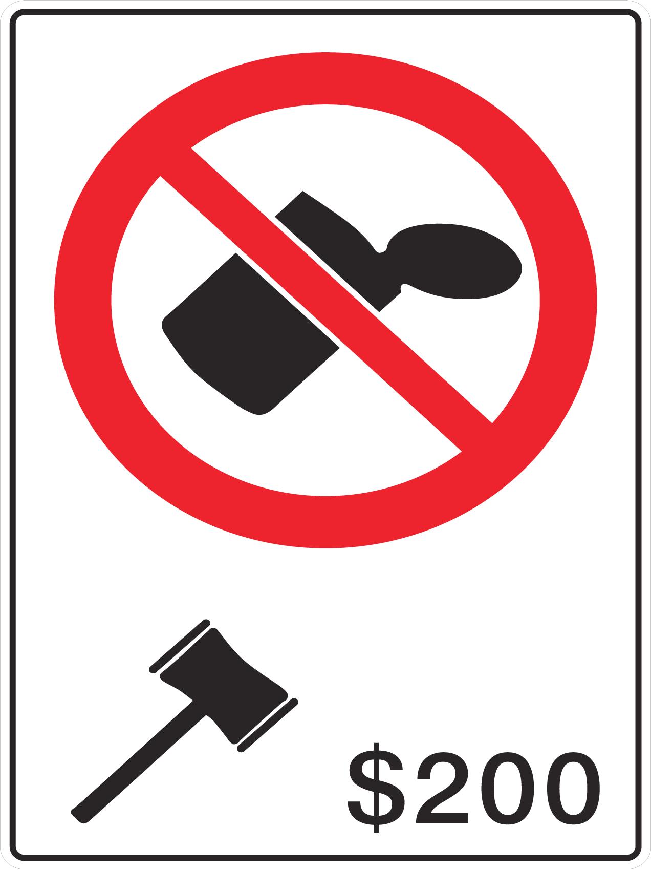 Regulatory Sign 60x90